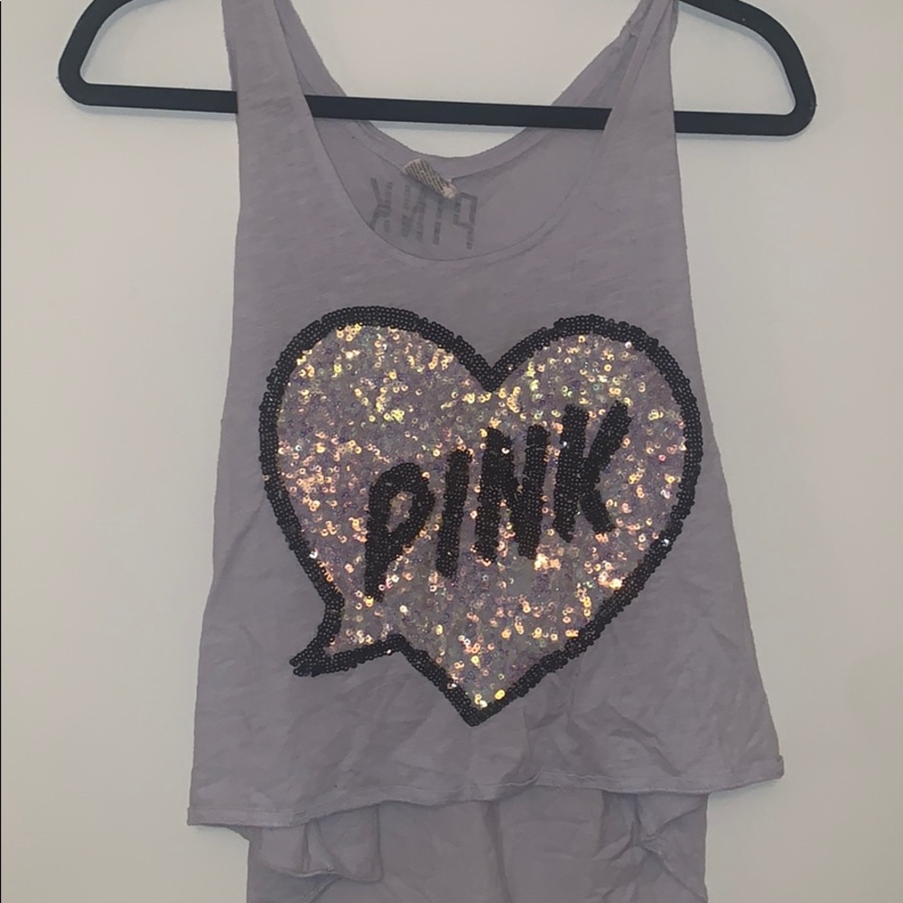 vs pink sparkly tank